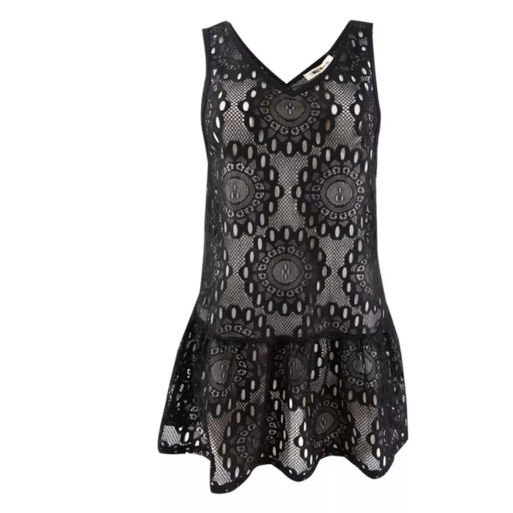 MIKEN Lace Drop Waist Swimsuit Cover Up - Picture 1 of 7